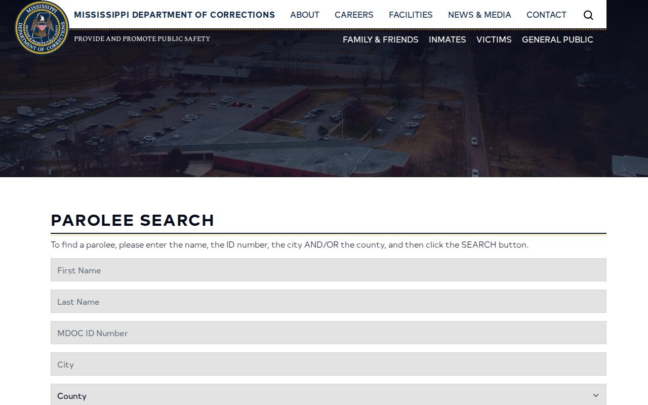 George County post-release parole search on MDOC
